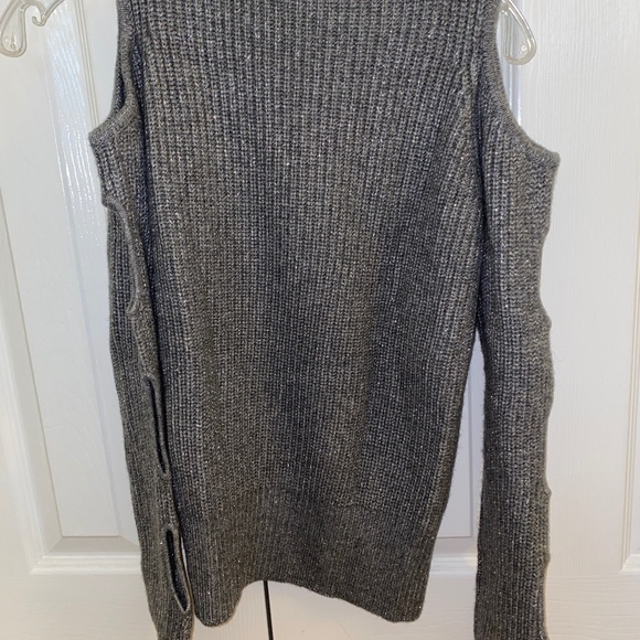 ACROBAT Grey Shimmer Arm Cut Out Sweater - Picture 2 of 4